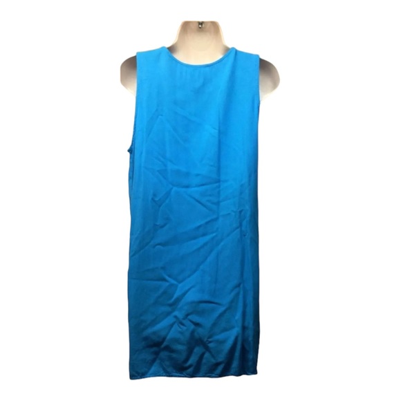 COPY - COPY - Everly Size Large Women’s Dress Blue with Pockets Comfortable - Picture 2 of 8